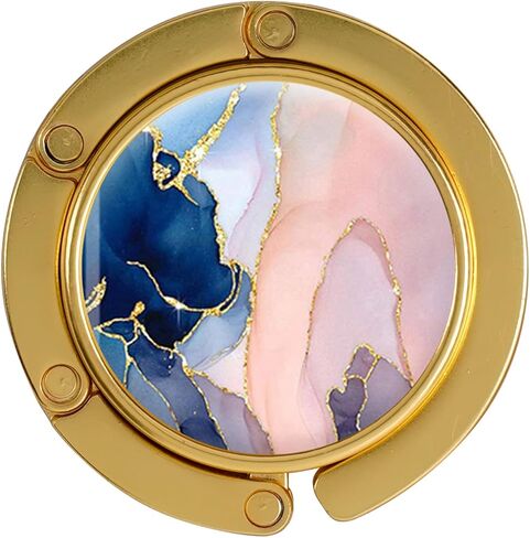Folding Handbag Hanger - Portable Bag Holder, Women's Bag Table Hanger Hook(HL01-3P Modern Marble) in Saudi Arabia