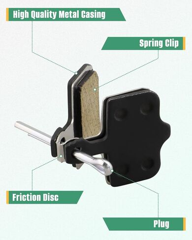 2PCS Brake Pads Fit for XP Trike/Xpeak/Xpress/Xpedition/XP Lite/XP，Front & Rear Disc Brake Pads，E-Bike Brake Replacement in Kuwait