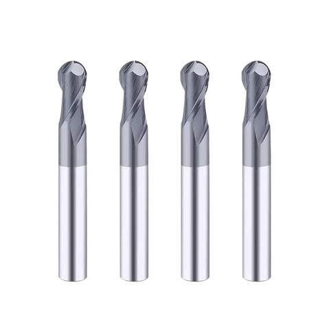 HRC45 الكرة الأنف نهاية المطاحن التنغستن الصلب راوتر بت أدوات مخرطة CNC للمطحنة المعدنية كربيد قاطعة المطحنة 10 قطعة (R3xD6x100L) in Kuwait