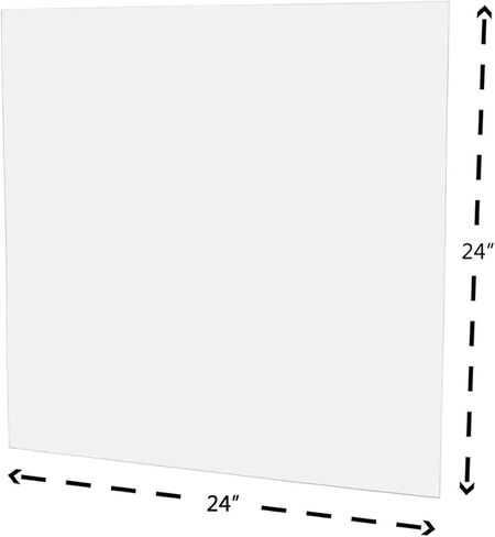 Clear Acrylic Plexiglass Sheet - 1/8" Thick Cast - 24" x 24" in Saudi Arabia