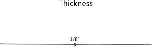 Clear Acrylic Plexiglass Sheet - 1/8" Thick Cast - 24" x 24" in Saudi Arabia