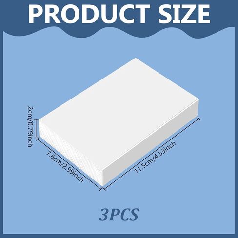 3 قطع من مكعبات بلاستيكية HDPE بيضاء من AHANDMAKER كتلة بلاستيكية صلبة عالية الكثافة من أجل تصنيع الآلات اليدوية لتحسين أرضية المنزل، والنماذج الأولية، والمشروعات اليدوية، والهندسة، 4.5 × 3 × 4/5 بوصة in Saudi Arabia