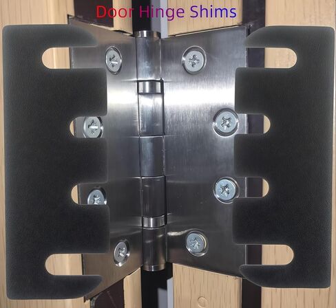 15Pcs 4 Inch Door Hinge Shims,Door Hinge Repair Kit, 0.03 Inch Thickness for Doors Filling Gaps Align Prevents Air Leakage in Kuwait