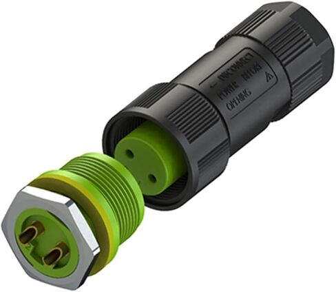 10 PCS EC Solder M20 2 Pin Industrial Electrical IP68 Connector 10A 250V AC DC Female Plug Male Socket Panel 15A(Ec02681-2024-af 15a) in Saudi Arabia