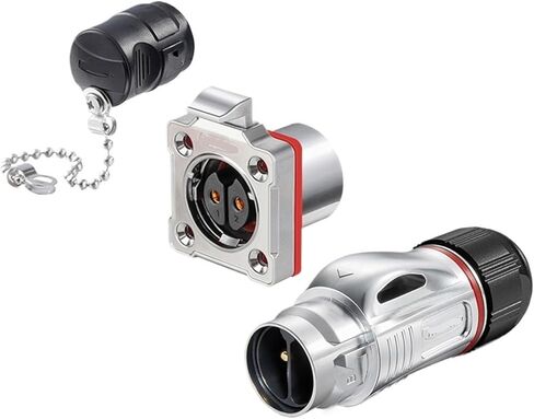 Welding 35A BD24 2-core Industrial Equipment Portable 25A Power Supply Crimping Connector Aviation Plug(Four Hole Metal Male Plug) in Saudi Arabia