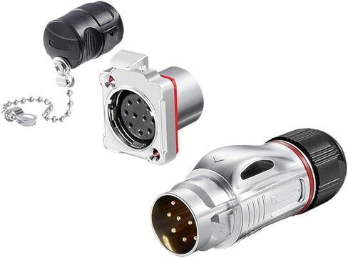 BD24 Metal Aviation Plug Socket 10-core Quick-Plug Power Signal IP68 Industrial Connector(Female Plug) in Kuwait