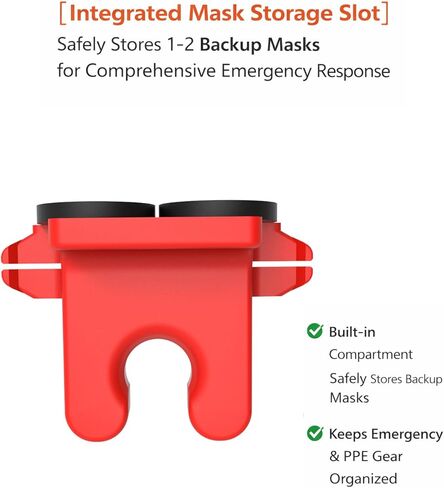 حامل مغناطيسي لجهاز LifeVac والثلاجة ومجموعة التثبيت على الحائط لجهاز الشفط في حالات الطوارئ وتخزين الوصول السريع (الجهاز غير متضمن) in Kuwait