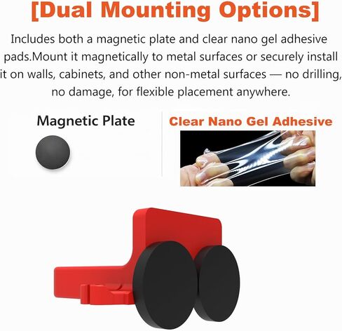 حامل مغناطيسي لجهاز LifeVac والثلاجة ومجموعة التثبيت على الحائط لجهاز الشفط في حالات الطوارئ وتخزين الوصول السريع (الجهاز غير متضمن) in Kuwait