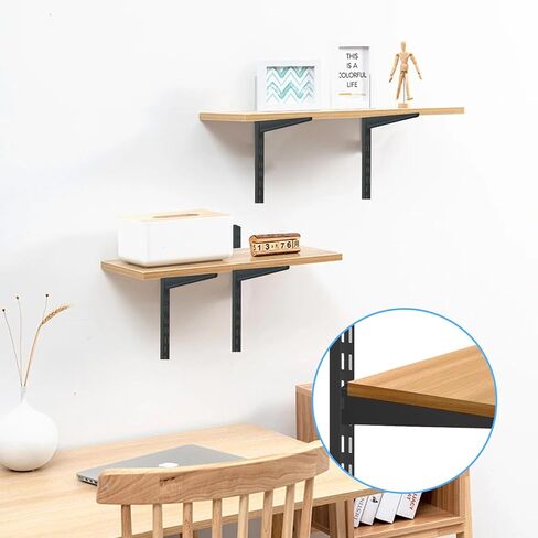12‑Pack Dual‑Track Wall Shelf Rails – 47.5 in / 120 cm Heavy‑Duty Upright Standards for Adjustable Shelving in Pantries, Closets, Garages (White) in Saudi Arabia