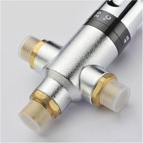 1PCS Brass G3/4" Thermostatic Mixing Valve Automatic Thermostatic Valve DN20 Unfolded Installation Thermostatic Valve Mixer in Kuwait