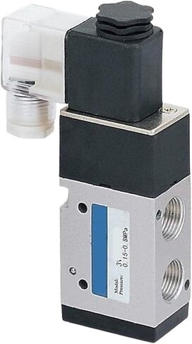 1PCS 3V410 3V420 Series 1/2 G Solenoid Valve Pneumatic Control Valve Single and Double Coil Pneumatic Valve 2-Position 3-Way Type(3V420 15 G1-2 2-3Way,DC24V_1PC) in Kuwait