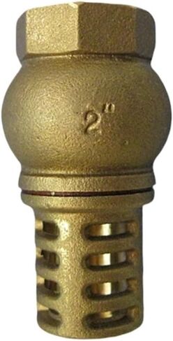 1PCS 2" 2-1/2" BSPP Female Threaded Brass Bottom Valve Check Valve for Water Pump Oil Pump Bottom Well Check Valve Filter Valve(2′) in Kuwait