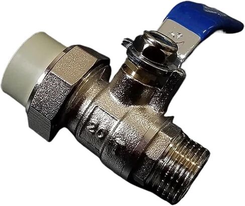 1 قطعة PPR صمام نحاسي كامل مزدوج 20 25 32pe x 1/2 "3/4" 1 "خيط خارجي صمام لحام يذوب بالحرارة ملحقات السباكة (F 1) in Saudi Arabia