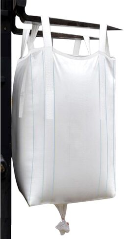 10-Pack Transparent Polypropylene FIBC Bulk Bags, 35.4"L x 35.4"W x 50"H, 3300lbs/45CF, SWL, Duffle Top, Spout Bottom in Saudi Arabia