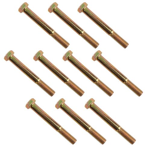 1/2-13 × 4 براغي سداسية ذات غطاء سداسي كبير من الدرجة 8، مسامير سداسية فولاذية للبناء، تحسين المنزل - 10 قطع in Kuwait