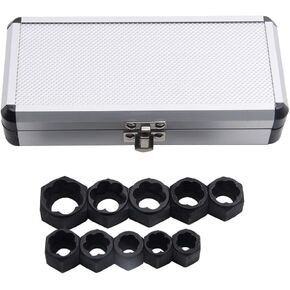 Broken Nut Bolt Extractor High Grade Socket Hex Nut Removal Tool Set Removes Rusted Stripped Bolts Nuts for Automotive Machinery Repair Alloy Sliver 10pcs 170mm in Kuwait