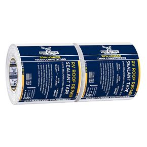 شريط مانع تسرب السقف باك RV - 4 بوصة × 55 قدم، 40 مل - شريط RV مقاوم للماء لإصلاح السقف، والدرزات، والمناور، وفتحات التهوية وتسريبات النوافذ على العربة، والمقطورة والقارب، مقاوم للأشعة فوق البنفسجية ومقاوم للطقس، أبيض، عبوة واحدة in Kuwait