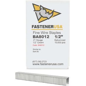 السلسلة 80 - 1/2 بوصة (1/2 بوصة تاج) دبابيس تنجيد مجلفنة 10,000/صندوق in Kuwait