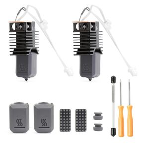 2Pcs 0.4mm U1 Hotend for Snapmaker U1 Hotend 24V 48W Ceramic Heating Block, with Brush and Cleaning Needle Silicone Socks and Kit Tools in Saudi Arabia