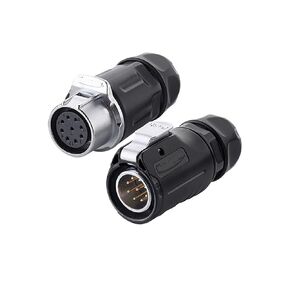 LP20 الذكور والإناث بعقب في الهواء الطلق LED موصل الطاقة موصل السيارات 9 دبوس (بعقب ملابس رسمية) in Kuwait