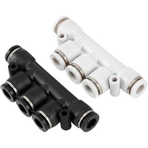 PK Five Ventilation Dynamic Connector Tracheal Multi Head Quick Insert Plastic 1Pcs(白色PK10) in Kuwait