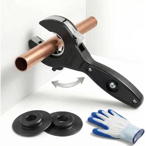 قاطع الأنابيب السقاطة، 2 في 1 قاطع مضغوط لأنبوب أرباع مغلقة، أداة قطع الأنابيب السقاطة لقطع الأنابيب النحاسية والمعدنية، PVC، Ppr، الخراطيم البلاستيكية (5/16 بوصة إلى 1 1/8 بوصة) in Kuwait