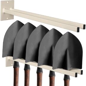 Zonon 4 Pcs Extra Long Tool Rack for Shovels Spades Rakes Brooms Shovel Holder for Truck and Shovel Rack Heavy Duty Powder Coated Steel Wall Mount Storage Organizer Garage and Shed (Black) in Kuwait