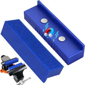 قطعتان من وسادات الفك الملزمة المغناطيسية مقاس 4.5 بوصة، أغطية الفك الناعمة من مادة TPU مع سطح وافل، وسادات ملزمة واقية غير قابلة للتشوه لملزمة المقعد، ومكبس الحفر، وأعمال المعادن والأعمال الخشبية in Kuwait