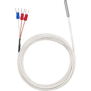 Pt100 Temperature Sensor Probe, Three-wire System, Waterproof Stainless Steel Thermistor Three Wire High Precise Accuracy Range -50℃ To 450℃, Enhanced Durability And Accuracy(4meter) in Kuwait