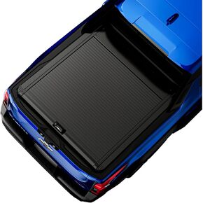 غطاء ONINE Pull-Lock-Go الصلب القابل للسحب مناسب حسب الطلب 2024-2026 Chevy Silverado EV GMC Sierra EV، ألومنيوم أسود غير لامع، متوافق مع العارضة ورفوف البضائع. in Kuwait