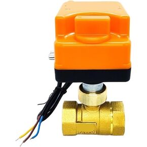 3/4 "صمام كروي نحاسي صمام كروي 3 خط 2 طريقة صمام كروي للتحكم مع مفتاح يدوي (220VAC) in Kuwait