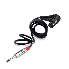 3pins XLR Connector Head 90 Degree Right Angle Female Micphone Plug Audio Cable Curved Multi-Directional Connector Cable 1Pcs(Black Red,10m) in Kuwait