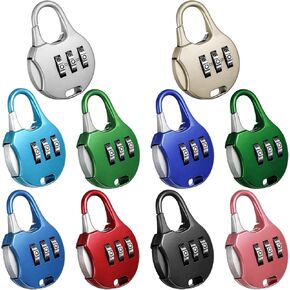 10 قطع قفل مجمع، مجموعات من 3 أرقام، قفل كومبو قابل لإعادة الضبط، أقفال تشفير آمنة، قفل مقاوم للماء في الهواء الطلق، مجموعة صغيرة قابلة لإعادة الضبط in Kuwait