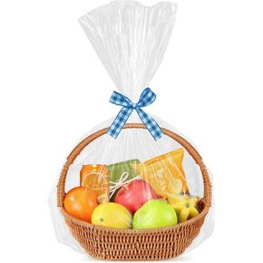 أكياس سلة واضحة 15 حزمة 14 "× 20" كبيرة أكياس السيلوفان واضحة أكياس التشيلو لتغليف الهدايا التعبئة والتغليف أكياس الهدايا البلاستيكية لحفل الزفاف / استحمام الطفل، عيد الميلاد، عيد الهالوين، عيد الشكر، عيد الفصح، عيد الحب، عيد الأم in Kuwait