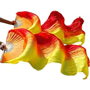 Silk Belly Dance Fan, Silk Belly Dance Fan,National Dance Dancing,1 Pair Handmade Dyed Silk Dance Veils Silk Fans in Saudi Arabia