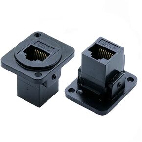 10 قطعة/الوحدة 8P8C RJ45 CAT6 لوحة مقابس جبل أنثى مهايئ الرافعة شبكة إيثرنت وحدات التوصيل تمديد واجهة موصل in Kuwait