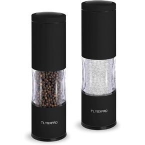 Salt and Pepper Grinder Set with Adjustable Coarseness | Manual Pepper Mill Grinder with Refillable Design | Ceramic Core | Kitchen Essential (2 Packs, Sage) in Kuwait