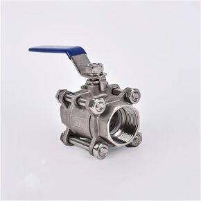1PCS 304 Stainless Steel 3P Full-Port Internal Thread Welded Ball Valve 1/2"-2" Durable Water, Gas and Oil Switch Adapter(2′,Welding Type) in Kuwait