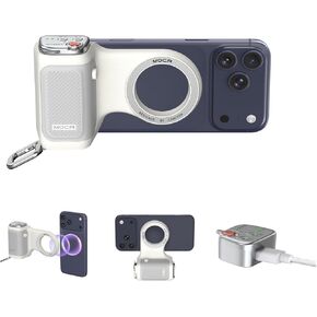 COMTOK MOCA Fun Shot Magnetic Phone Grips Only for iPhone 17 All Models iOS26, iOS18 - No Need App Camera Grip Handle Holder Ergonomic Handle with Built-in Wireless Shutter & Anti-Slip Design in Kuwait