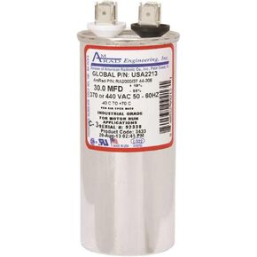 AMRAD ENGINEERING USA2213 Round Motor Run Capacitor, 30 MFD, 370/440 Vac in Kuwait