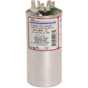 AMRAD Engineering USA2227 Round USA-Made Motor Run Capacitor, 35/5 Mfd, 370/440 Vac-132339 in Kuwait