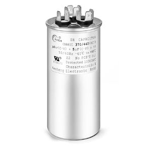 30+5 uF 30/5 MFD ±5% 370V/440VAC CBB65 Dual Run Start Round UL Listed AC Capacitor for Fan Motor Start or Heat Pump or Condenser Straight Cool(30+5uF) in Kuwait