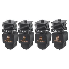 4 Pack H2D Hotend kit for Bambu Lab H2D/A1/A1 Mini 3D Printers, 0.2/0.4/0.6/0.8mm Print Head Hot End Kit Extruder Upgrade High-Temperature Hardened Steel Nozzle, Quick Swap Replacement in Kuwait