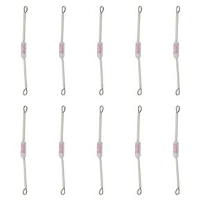 （Pack of 10) 20A Ceramic Thermal Fuse 250V,216°C Celsius Fuses 9cm Temperature Cutoff Fuse for Rice Cooker, Electric Kettle, Appliances - Fast Acting Safety Protection in Kuwait