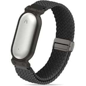 Bolesi Wristband Compatible with Plaud NotePin S/NotePin AI Voice Recorder,Metal Protective Case Soft Stretchy Breathable Nylon Magnetic Clasp Strap for Plaud NotePin Voice Recorder Accessory in Kuwait