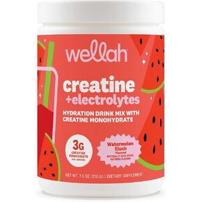 ويلا كرياتين + مسحوق إلكتروليتات (بطيخ سلاش) 30 حصة - مزيج مشروب الترطيب مع 3 جرام من الكرياتين مونوهيدرات in Kuwait
