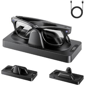 Charging Dock for Ray-Ban Meta Smart Glasses, OLCLSS Charging Station for Wayfarer/Headliner/Skyler, Charger Stand for Ray-Ban Meta Smart Glasses, Non-Slip Stable Base, LED Indicator in Saudi Arabia
