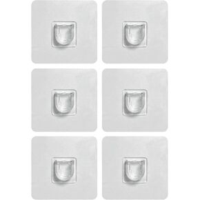 Shower Caddy Adhesive Replacement 6 Pack, Adhesive Sticker Hook Bath Toy Storage Holder, No Drilling Adhesive Hook 6 Pack in Saudi Arabia