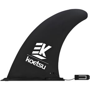 استبدال زعانف لوح التجديف العالمي مقاس 9 بوصة، زعنفة مركزية متينة من مادة PVC سريعة التحرير لـ SUP القابلة للنفخ، وألواح ركوب الأمواج، وقوارب الكاياك، والألواح الطويلة - ثبات معزز، وتتبع، وتركيب بدون أدوات (أسود) in Kuwait