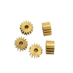 Steel Heavy Duty Motor Pinion Gear 162A 0.4M Copper Gear 16T OD=7.2mm Shaft Hole 1.48/ .98mm Motor Spindle Metal Pinion 161.5A 163A(161.5A-2.4H-2PCS) in Saudi Arabia